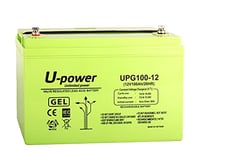 Master U-Power Batterie au Plomb Gel 100 Ah 12 V