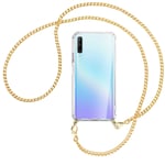 Collier pour Huawei P Smart Pro 2019 chaîne en métal (O) Etui Coque avec cordon