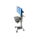 Ergotron Neo-Flex Dual WideView WorkSpace - Chariot pour Écran LCD / clavier / souris / processeur - plastique, aluminium, acier - bicolore gris