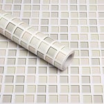 Hode Credence Adhesive Pour Cuisine Kaki Mosaïque, 60x500cm Carrelage Adhesif Mural Salle De Bain Imperméable, Décoratif Stickers Carrelage Autocollant, Vinyle Carreaux Adhesif