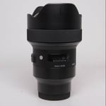 Sigma Used 14mm f/1.8 DG HSM Art Lens Sony E