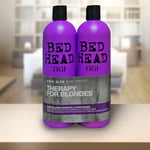 TIGI Bed Head Dumb Blonde Twin Pack 2x 750ml