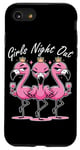 iPhone SE (2020) / 7 / 8 Cute Pink Flamingos Girls Night Out for Friends Flamingo Case