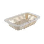 Luccase Panier de vidange de Cuisine Évolutif, Panier Égouttoir Évier Multifonctionnel Panier à Vaisselle en Plastique Filtre à Eau Stockage de Masse, Petite Taille et Grande capacité