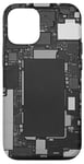 Coque pour iPhone 12/12 Pro Design classique de carte mère avec circuits électroniques