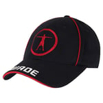 Converse Wade Graphic Logo Adjustable Black Mens Cap 2D005401 001 - Black/Red Cotton - One Size