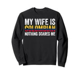 Proud Husband of Colombian Wife Humor and Pride Vintage Sweatshirt