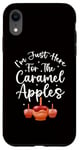 Coque pour iPhone XR Caramel Apple - Je suis juste là pour les pommes au caramel