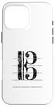 Coque pour iPhone 16 Pro Max Clef de Ténor (Noir Ancien) Trombone, Violoncello, Cello