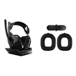 ASTRO Gaming A50 Casque Sans Fil Gamer Compatible avec PS5, PS4, PC, Mac avec sa Station de Charge et Mod Kit Gen 4 pour l'isolation du bruit