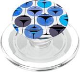 Martinis inspiré des années 50 gris bleu aqua PopSockets PopGrip pour MagSafe