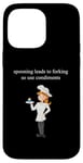 Coque pour iPhone 14 Pro Max Funny Chef Cooking Café Serveuse Serveuse