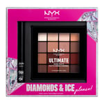 NYX Professional Makeup Ultimate Shadow Palette Warm Neutrals Matte Liquid Liner