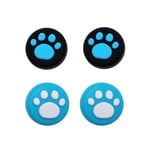 4 kpl Cat Paw Thumb Stick Grip Cap Cover PS3 / PS4 / PS5 / Xbox One / Xbox 360 -ohjaimen peliohjaimen ohjaussauvakotelon tarvikkeet