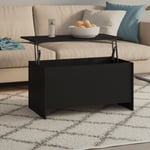 Table basse, Table de Salon, Table d'appoint, Design Moderne Noir 102x55,5x52,5 cm Bois d'ingénierie XZZ90888747 MaisonChic