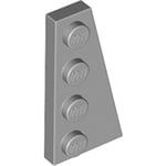 Right Plate 2 x 4 with angle (Medium Stone Gray)