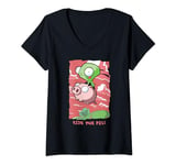 Womens Invader Zim G.I.R Ride The Pig! Hilarious Poster V-Neck T-Shirt