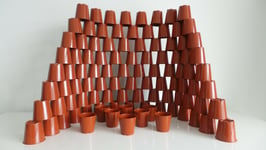 2.1/4" (6cm) Terracotta Plastic Small Cactus Plant Pots Flower Pots