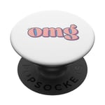 OMG: Brainrot Meme Retro Sparkle OMG PopSockets Swappable PopGrip