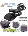 Cable, Rallonge 1,5m pour Manette PS1, PS2