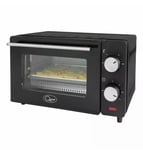 Quest 650W Compact Mini Oven Toaster Tempered Glass Door 9 Litre Capacity