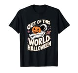 Out of This World Halloween Astronaut Pumpkin Space T-Shirt