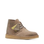 Clarks Desert Coal 26169995 Mens Brown Suede Lace Up Chukkas Boots