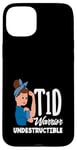 Coque pour iPhone 15 Plus Sensibilisation au diabète de type 1 Guerrier T1D indestructible