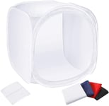 Tente Lumière Cube Soft Box Semi Rigide 60 X 60 CM Avec 4 Sfondi Pliable