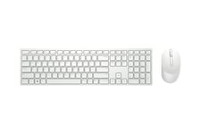 Dell Pro KM5221W - sæt med mus og tastatur - QWERTZ - tysk - hvid Indgangsudstyr