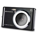 Agfa Photo Compact Digital Camera with 21 Megapixel CMOS Sensor, 8x Digital Zoom and LCD Display, Black