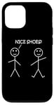 Coque pour iPhone 12/12 Pro Nice Shoes Sarcasme Funny Stickman Stick Figure Sarcastique Pun