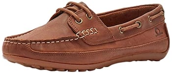 Chatham Cromer, Chaussure Bateau Femme, Tan foncé, 40 EU