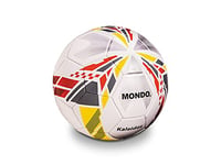 mondo Sport - 13996 - Ballon de Football School 3 - Taille 3 Primes Calciens - 260 g - Jaune Bleu