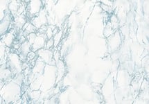 d-c-fix papier adhésif pour meuble effet marbre Cortes Bleu - film autocollant décoratif rouleau vinyle - pour cuisine, porte, table - décoration revêtement peint stickers collant - 67,5 cm x 2 m
