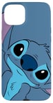 Coque pour iPhone 15 Plus Disney Lilo et Stitch Cute Stitch Tête de couture Gris ardoise