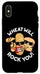 Coque pour iPhone X/XS Wheat Will Rock You Funny Food Jeu de mots