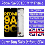 Xiaomi Redmi 9A/9C Replacement LCD Display Screen Touch Digitizer Glass W/ FRAME