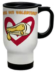 Funny Valentines Travel Mug Brie My Valentine Joke Cheese Cup Gift