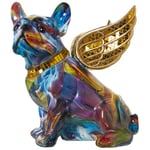 Alexandra House Living Figurine décorative Multicolore en Plastique Chien Ailes 23 x 27 x 29 cm