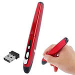 2.4GHz Wireless Pen Mouse with USB Mini Receiver, Transmission Distance: 10m (EL-P01)(Red) Wireless Mice