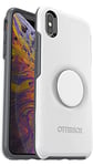 OtterBox iPhone Xs Max Otter + Pop Symmetry Series Case - Polar Vortex, Integrated PopSockets PopGrip, Slim, Pocket-Friendly, Raised Edges Protect Camera & Screen