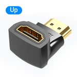 Vention Adaptateur HDMI 270 Convertisseur HDMI mâle vers HDMI femelle à angle droit à 90 degrés pour PS4 HDTV Câble HDMI 4K HDMI 2.0 Extender,AIOB0-