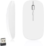 Souris Bluetooth sans Fil, Wireless Mouse, 1600 DPI Adjustable, 3 Boutons, Bluetooth 5.2, Mini Silencieux Mice compatibles avec Mac, PC, Macbook, iPad, Android, iOS, Windows (Pile AA requise)