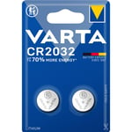 Varta 2-pack CR2032 Lithium Knappcellsbatteri 3V