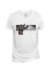 T-Shirt Homme Col V Apex Legends Bangalore Battle Royale Jeux Video