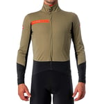 Castelli Beta RoS Cycling Jacket - Olive Green / Black Firey Red 3XLarge Green/Black/Firey