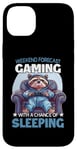 Coque pour iPhone 14 Plus Gamer Raccoon T Gamer Pyjama Refroidisseur Raccoon Sleep