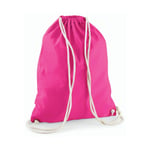 Westford Mill Cotton Gymsack - ryggsäck - Fuchsia - One Size