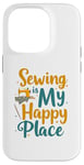 Coque pour iPhone 14 Pro Sewing Love Machine à coudre Tissu Artisanat Couture Life